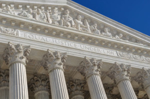 equal justice under law government building roman style