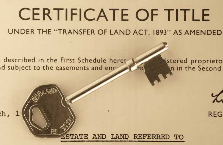 certificate of title with key title insurance services estate land ownership